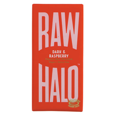 Raw Halo | Dark Raspberry Raw Chocolate - Organic | 70g