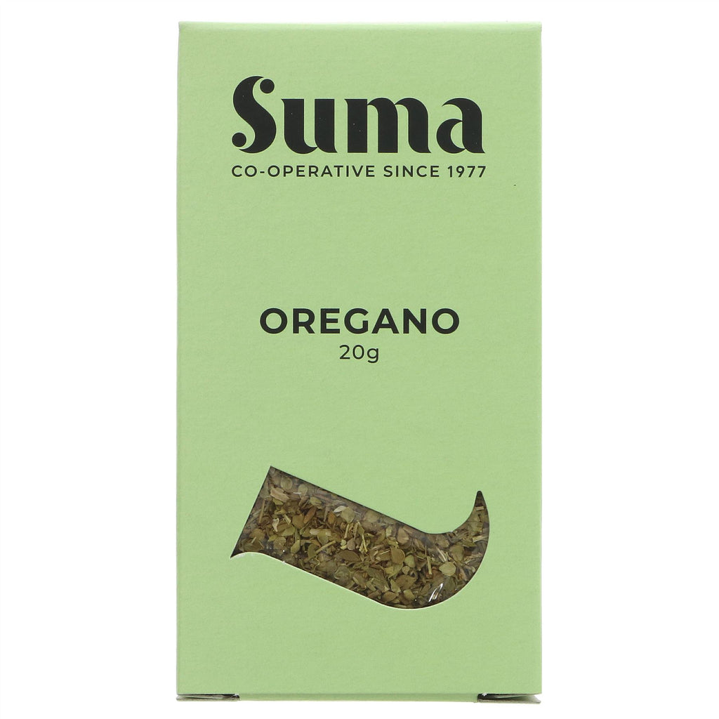 Suma Oregano Rubbed Seasoning - perfect for Mediterranean dishes! Vegan-friendly and great with veggies, pasta and meat. Buy online now!