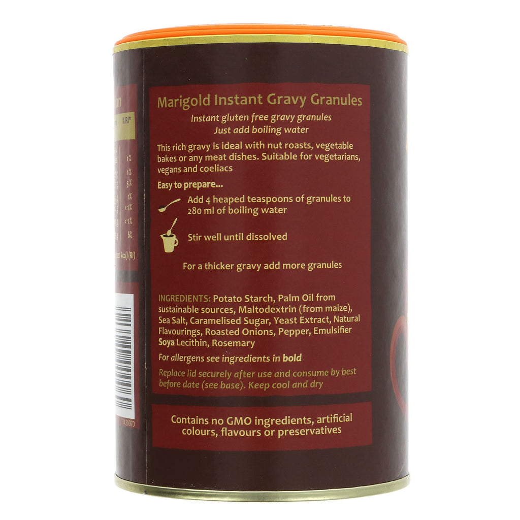 Marigold Gravy Granules - Instant for Delicious Gluten-Free Vegan Dishes