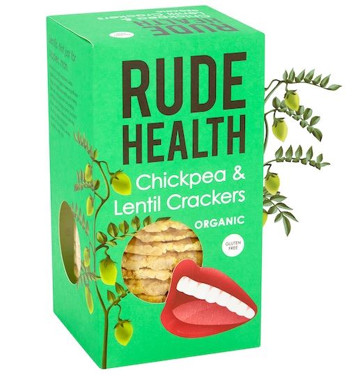 Rude Health | Chickpea & Lentil Crackers | 120G