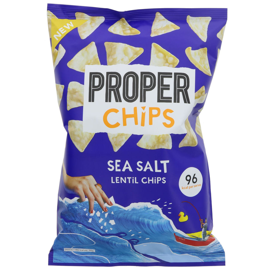 Properchips | Sea Salt Chips - Lentil Chips | 85g