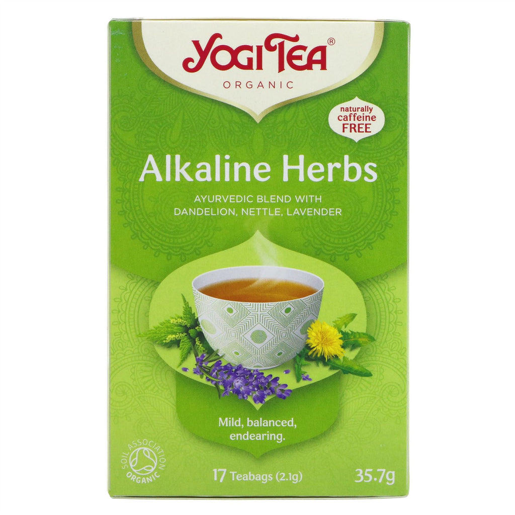 Yogi Tea | Alkaline Herbs - Dandelion, Nettle, Lavender | 17 bags