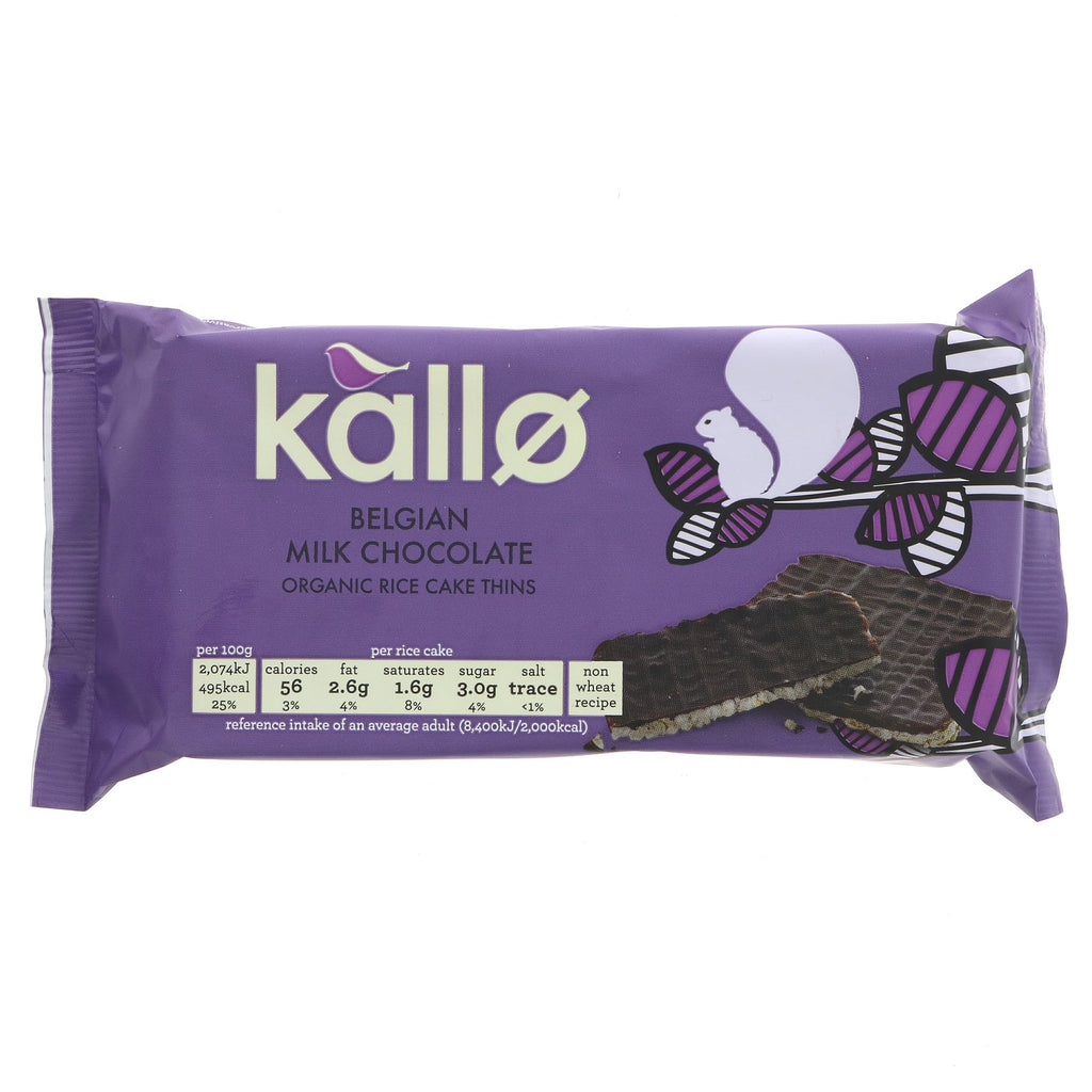 Kallo | Milk Chocolate Rice Cakes Og | 90G