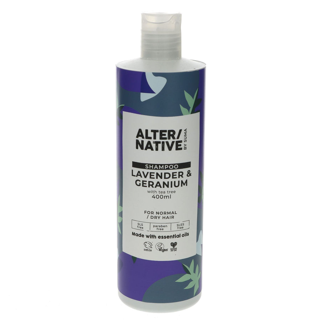Alter/Native | Shampoo - Lavender & Geranium - Normal/dry hair | 400ml