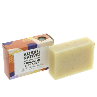 Alter/Native | Boxed Soap Cinnamon & Orange - Spicy - with aduki beans | 95g