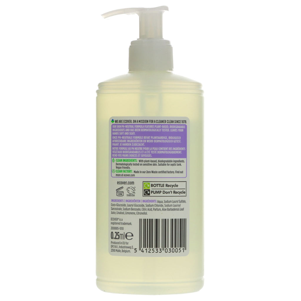 Ecover Lavender Hand Soap: Vegan & pH-balancing. Leaves skin silky smooth.