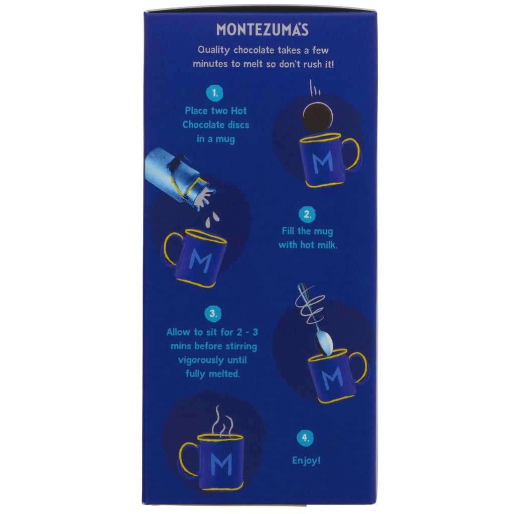 Montezuma's Dark Drinking Chocolate: Fairtrade, Organic, Vegan, Real Chocolate with No Added Sugar in Recyclable Packaging.
