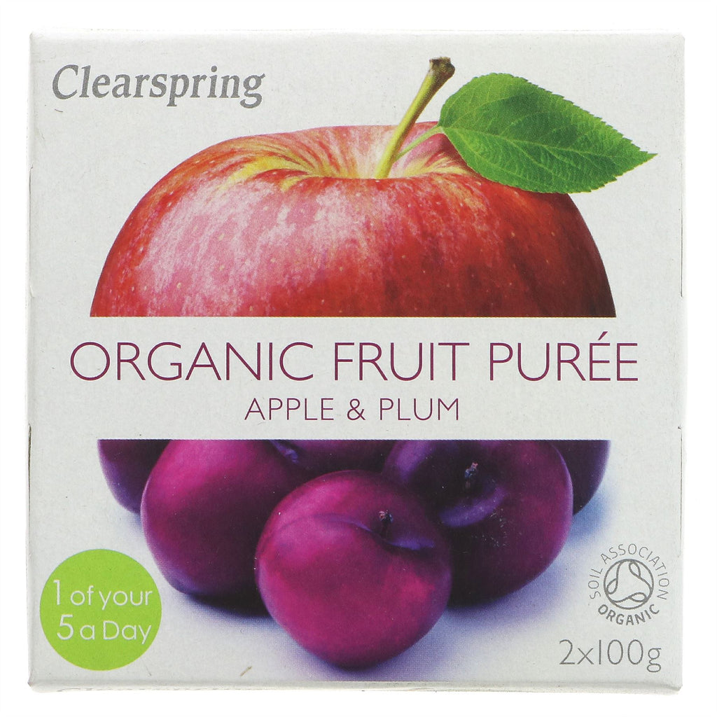 Clearspring | Apple & Plum Puree - Organic | 2X100G