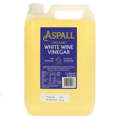 Aspall | White Wine Vinegar - Organic | 5L