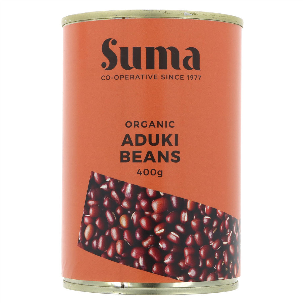 Suma Organic Aduki Beans - perfect for soups, stews, salads, and more. Rich flavor and nutrition. Vegan and organic.