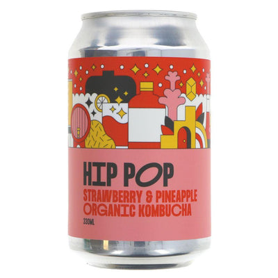 Hip Pop | Strawberry Pineapple Kombucha | 330ml