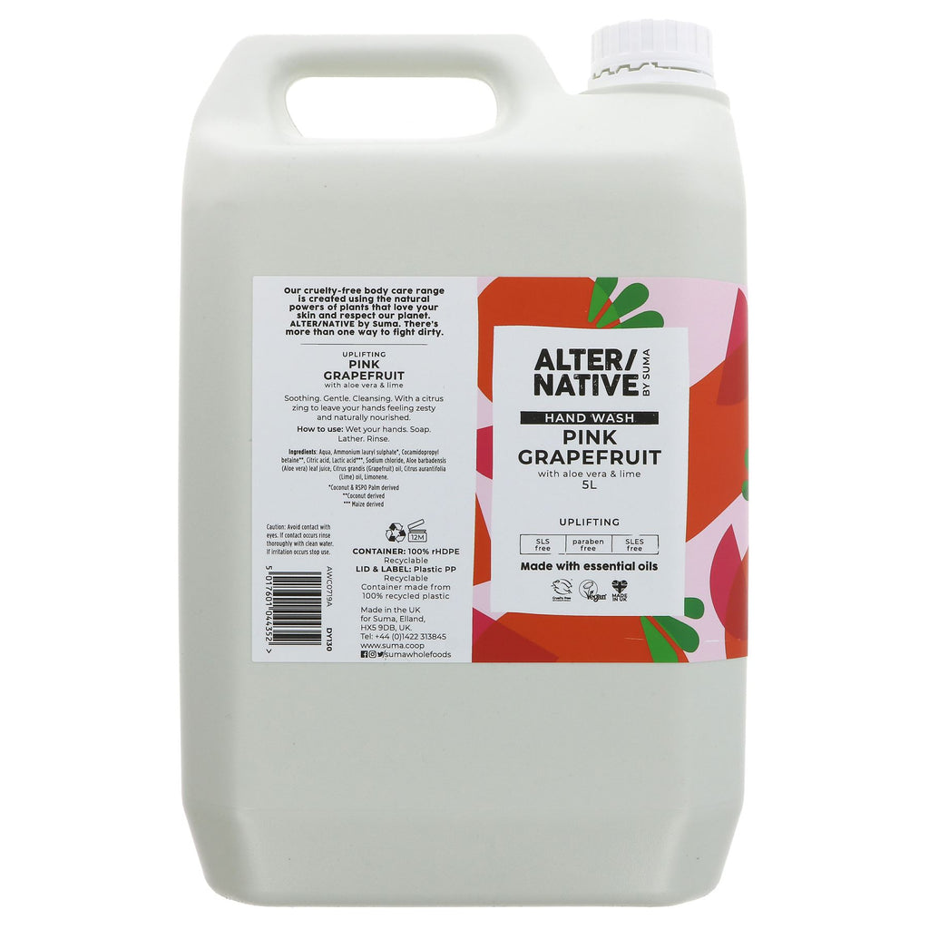 Refresh & Uplift with Pink Grapefruit Hand Wash - Vegan & Eco-friendly (5L)