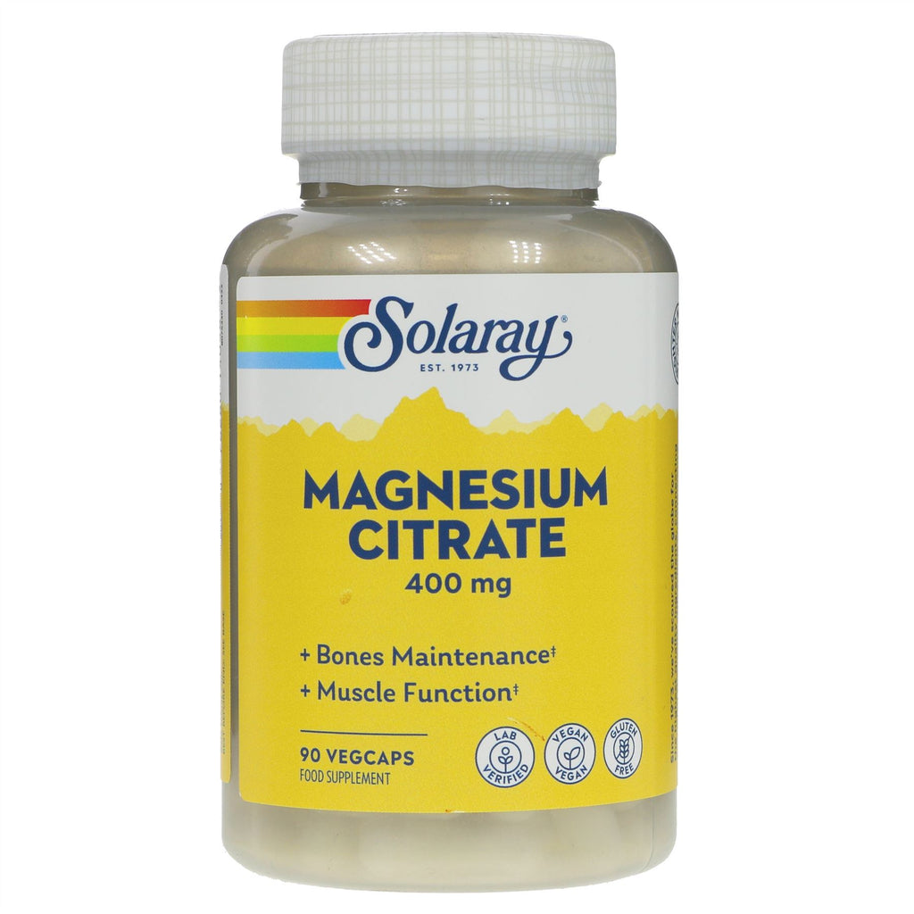 Solaray | Magnesium Citrate 400mg | 90 capsules