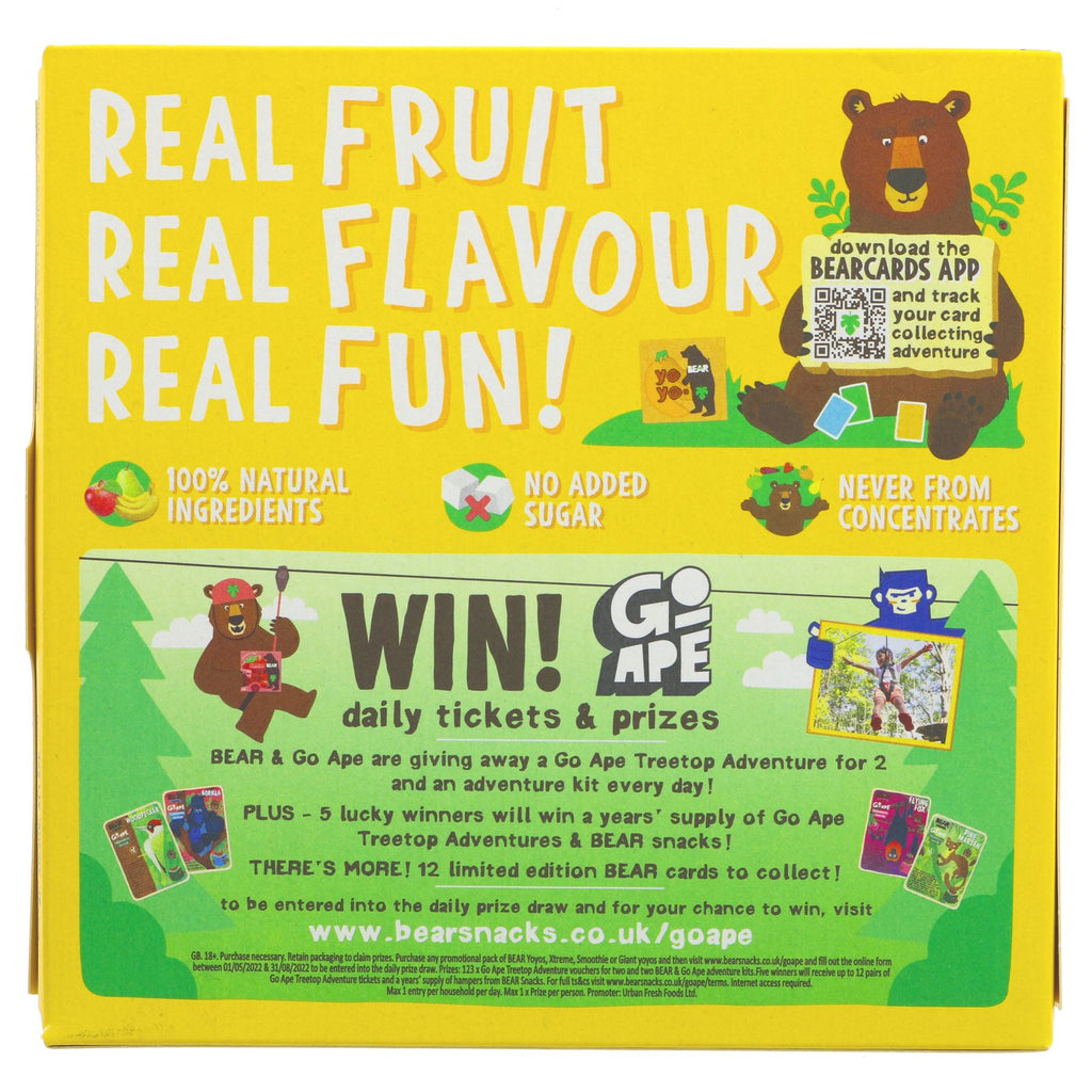 Bear Yoyos - Banana Multipack: Gluten-free, vegan, 100% natural fruit snack. High in fiber, guilt-free treat!