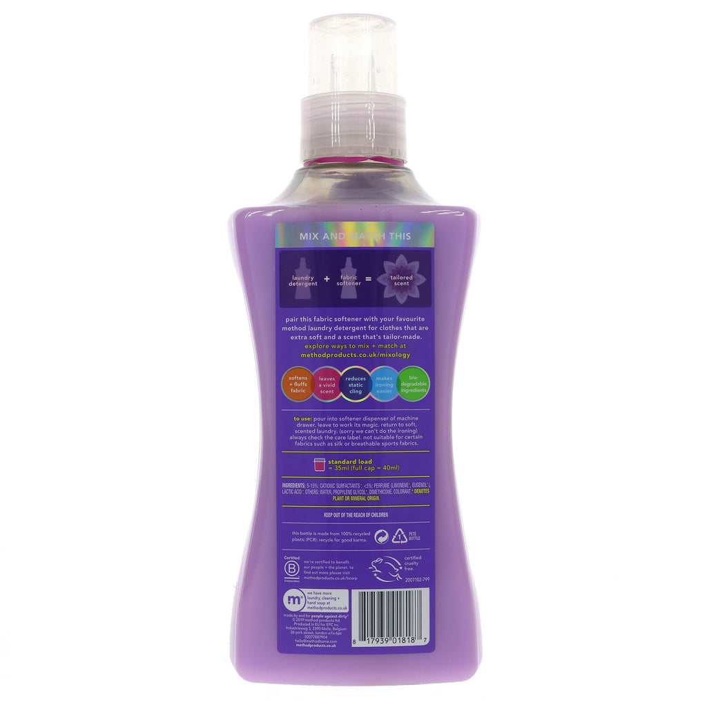 Vegan Ocean Violet Fabric Softener - 1.575L: Soften clothes and smell amazing with Method's cruelty-free softener.