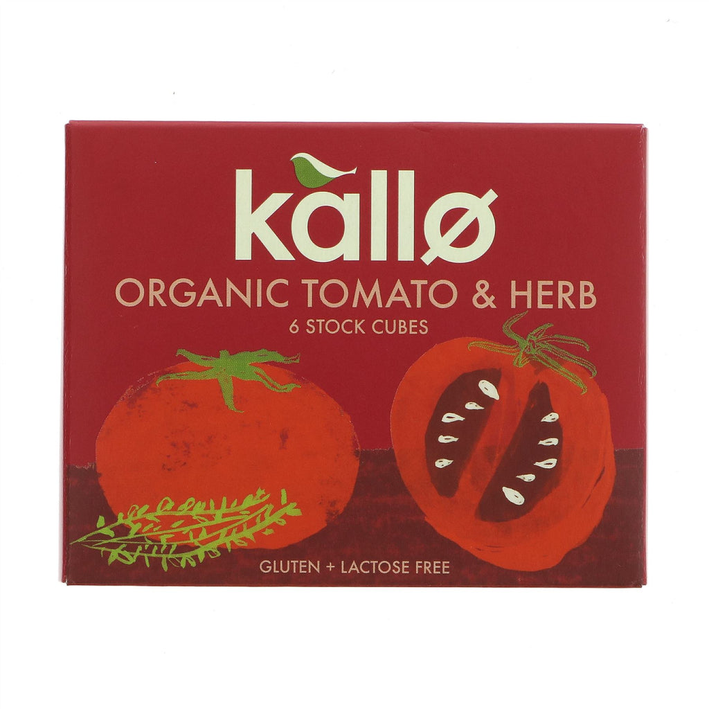 Kallo | Tomato & Herb Stock Cubes | 66g