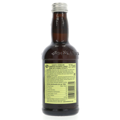 All-natural, guilt-free Fentimans Ginger Beer - gluten-free, vegan, and no added sugar. Made with Chinese ginger root.