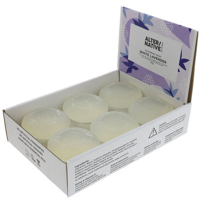 Alter/Native | Glycerine Soap - White Lavender - Round soap bar | 90g