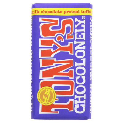 Tony's Chocolonely | Dark/Milk Choc Pretzel&Toffee - 0.42 | 180g