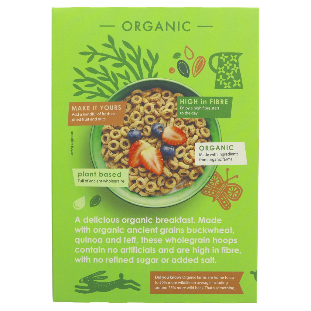 Doves Farm Cereal Hoops - Organic, vegan, gluten-free and high in fiber! A perfect crunchy breakfast addition or topping for desserts. #healthy #breakfast