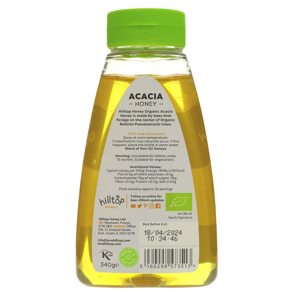 Organic Acacia Honey by Hilltop Honey - sweet, delicate, and perfect for cooking and baking.