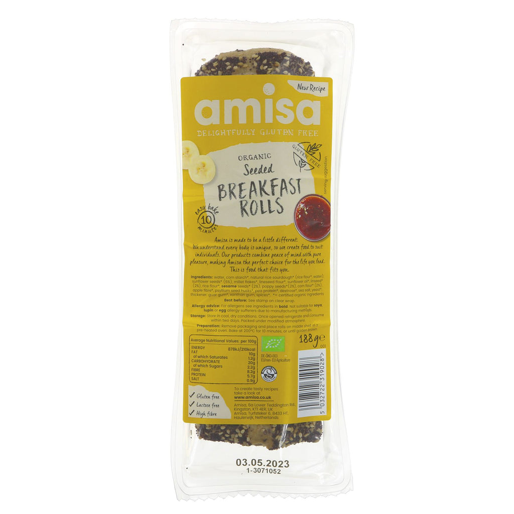 Amisa | Seeded Breakfast Rolls | 188g