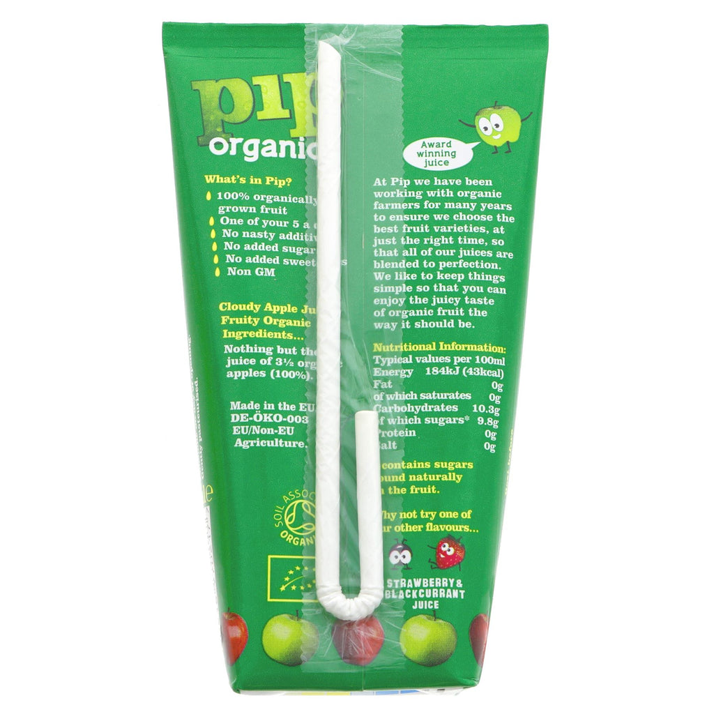 Pip Organic Cloudy Apple Juice | Organic & Vegan | 4 x 180ml