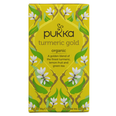 Pukka | Turmeric Gold - Turmeric, Lemonfruit, Cardamom | 20 bags