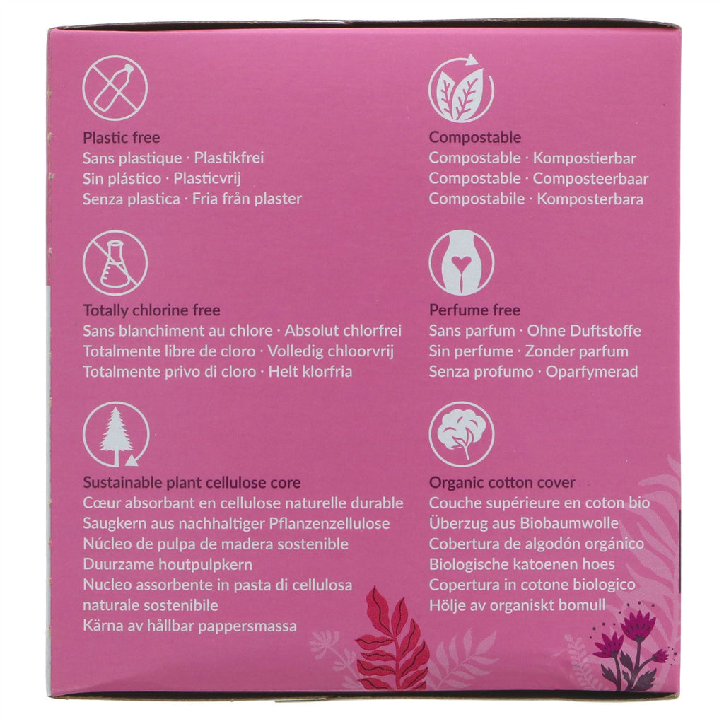 Natracare Organic Ultra Extra Super Pads with Wings - Vegan & Irritation-Free.