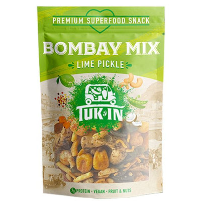 Bombay Mix - Lime Pickle by Tuk In. Vegan & super foodie Bombay Trail Mix. Perfect for snacking or adding flavor to recipes.