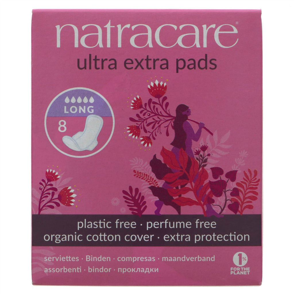 Natracare | Ultra Extra Pads Long - Wings | 8