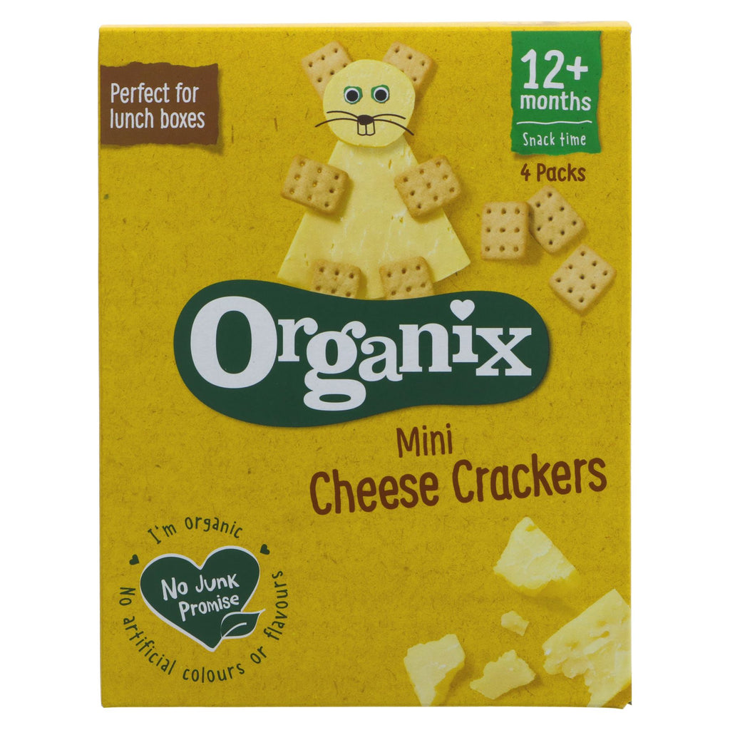 Organix | Mini Cheese Crackers - from 12 months | 4 x 20g