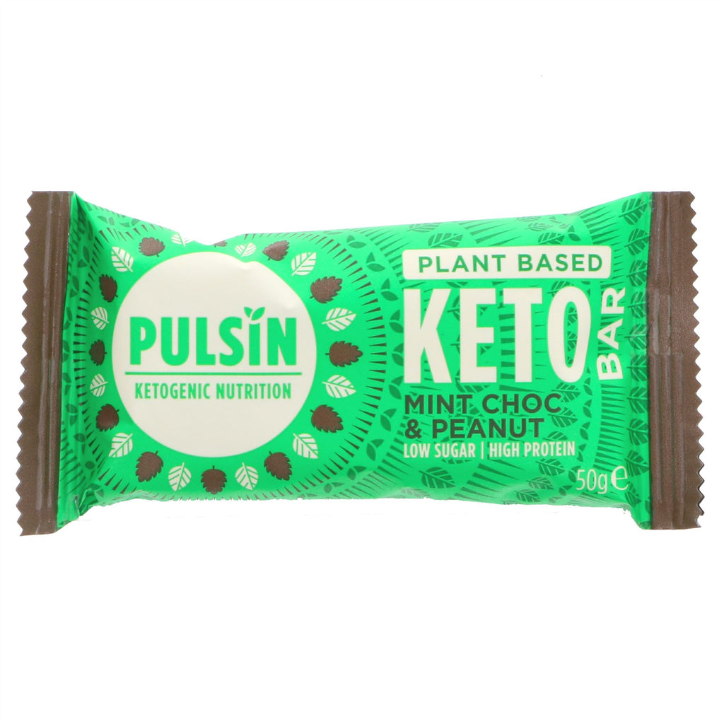 Pulsin | Choc Mint & Peanut Keto Bar | 50g