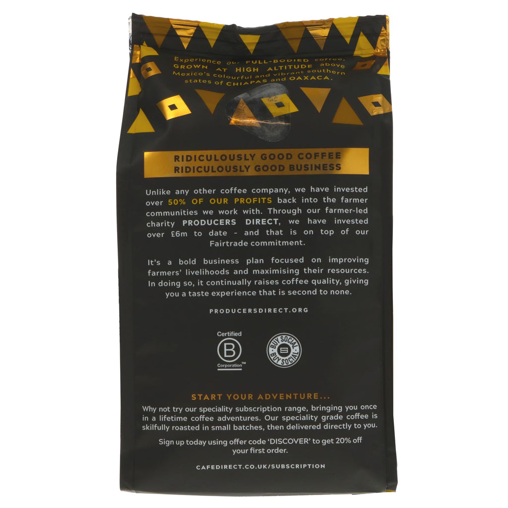 Fairtrade, Vegan ground coffee | Mayan Gold | Strong, smooth & dark | 227g | Single origin | Roast & Ground | Superfood Market