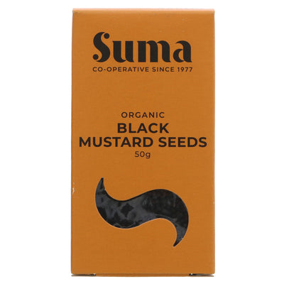 Organic, Vegan Mustard Seed - Elevate Your Cooking Game with Suma's Black Mustard Seed for Pickling, Marinades, and Rubs - 50g.