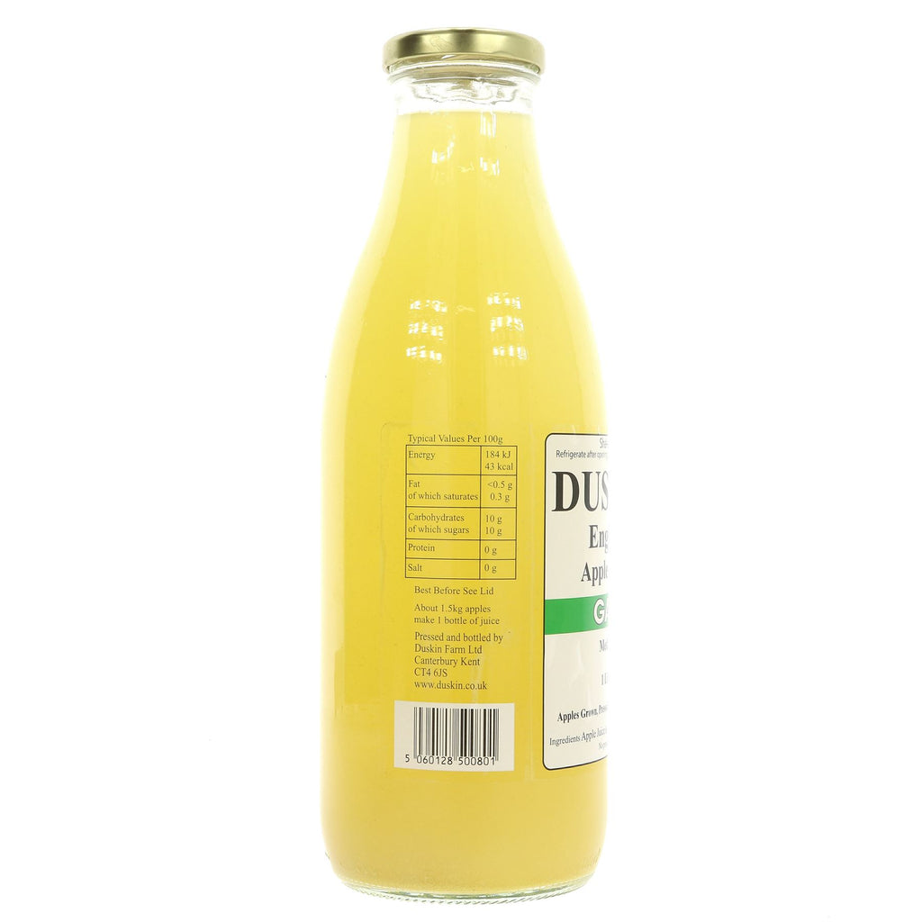 Duskin Apple Juice - Gala: Refreshing, vegan, and made with the finest ingredients. Enjoy it on its own or with your favorite meal.