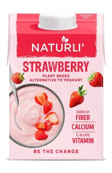 Naturli' | Plant Based Strawberry Yoghurt | 500g