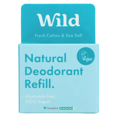 Wild | Deodorant Fresh Cotton SeaSalt - Wild refill, Plastic Free | 40g