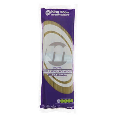 King Soba | Millet & Brown Rice Noodles | 250G