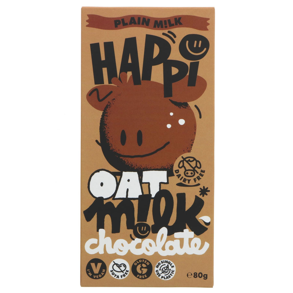 Happi | Vegan Plain Milk Chocolate | 80g