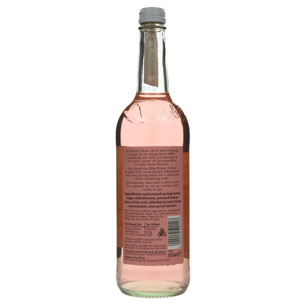 Belvoir Elderflower & Rose Presse - a refreshing gluten-free, vegan drink with no added sugar. Perfect for any occasion!