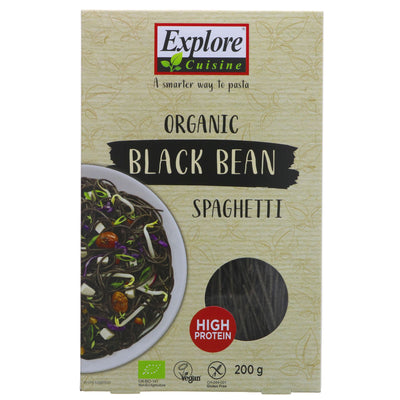 Explore Cuisine | Black Bean Spaghetti - 88g protein, 42g fibre | 200g