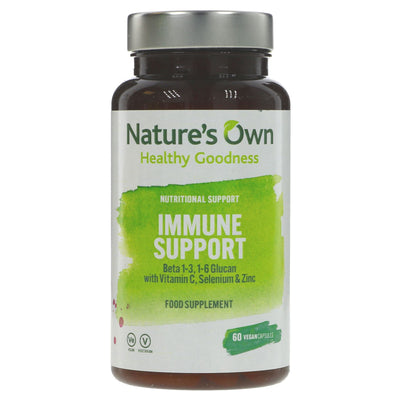 Natures Own | Immune Support - Beta 1-3,1-6 Glucan,Vit C etc | 60 capsules