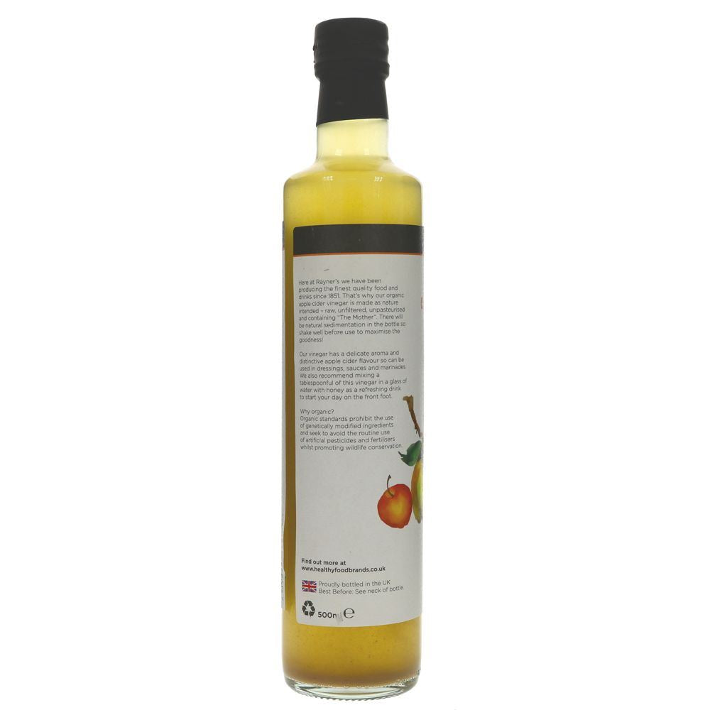 Organic & vegan apple cider vinegar with mother; perfect for dressings, sauces & marinades. No VAT charged.