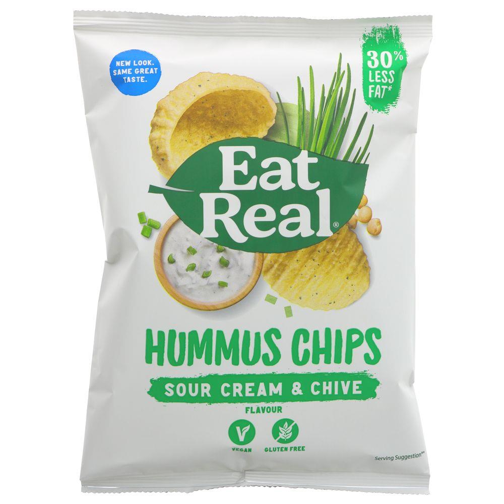 Eat Real | Hummus Sour Cream Chips | 45g