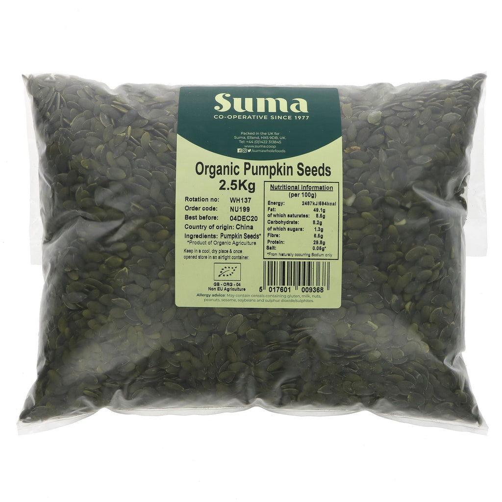 Suma | Pumpkin Seeds - Organic | 2.5 KG