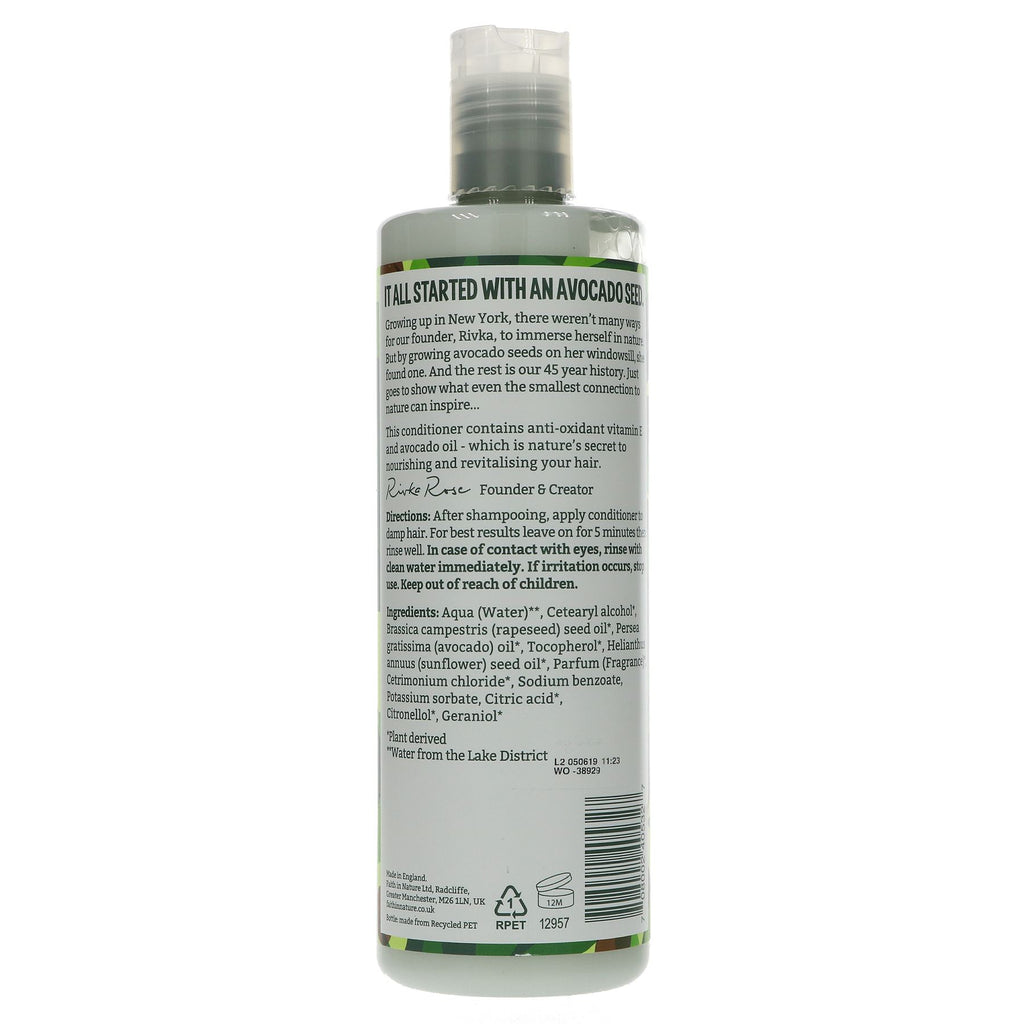 Faith In Nature Avocado Conditioner - Vegan, 99% natural, nourishing for all hair types, no Parabens or SLS.