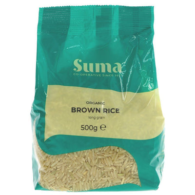 Suma | Rice-long grain brown organic | 500g