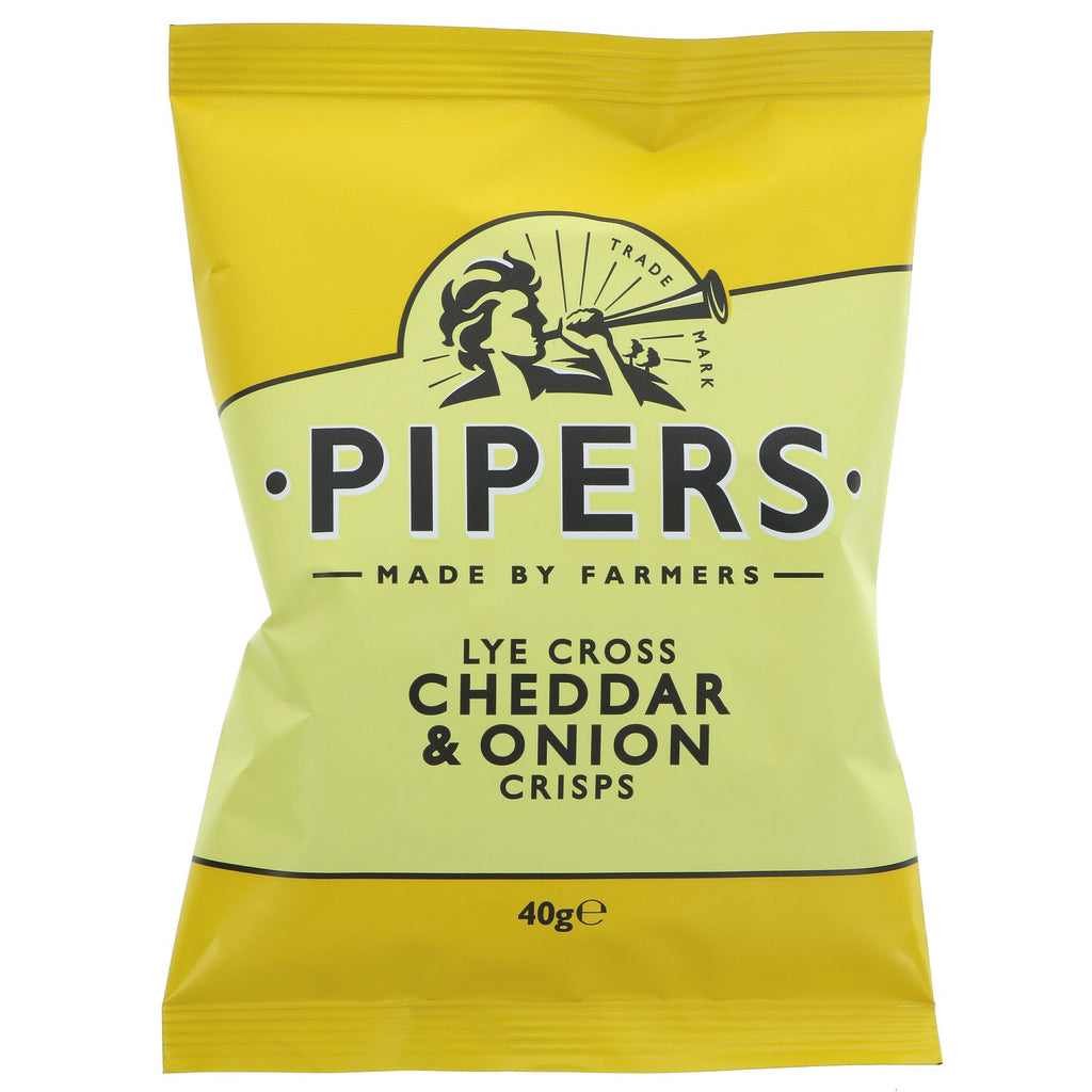 Pipers Crisps | Lye Cross Cheddar & Onion | 40G
