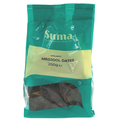 Suma | Dates - Medjool Organic - Succulent, Ready to Eat | 250g